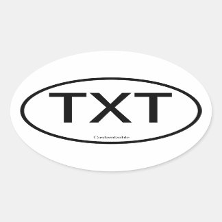 カスタマイズ可能なステッカー[ホームステッカー] 楕円形シール