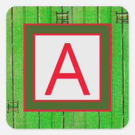 カスタマイズ可能なステッカー モノグラム 封筒シール スクエアシール