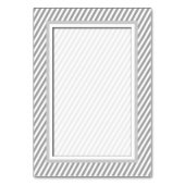 カスタマイズ可能なストライプのグレーの表の番号カード テーブルナンバー (裏面)