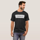カスタマイズ可能なストリートサイン Tシャツ (正面フル)