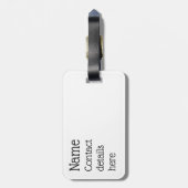 カスタマイズ可能なスノーボーダーラゲージタグ ラゲッジタグ (裏面縦)