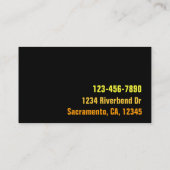 カスタマイズ可能なスノーボードのレッスン名刺 名刺 (裏面)