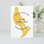 カスタマイズ可能なスノーボードパーティの招待状 招待状 (スタンド正面)