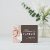 カスタマイズ可能なスパのギフト券 割引カード (スタンド正面)