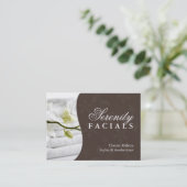 カスタマイズ可能なスパのギフト券 割引カード (スタンド正面)