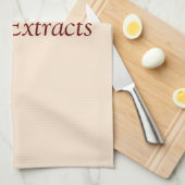 カスタマイズ可能なスパイスと調味料と抽出なし キッチンタオル (四つ折り)