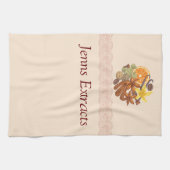 カスタマイズ可能なスパイスと調味料と抽出なし キッチンタオル (横)