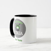 カスタマイズ可能なスプレッドシート忍者マグトラベルカップ マグカップ (正面左)