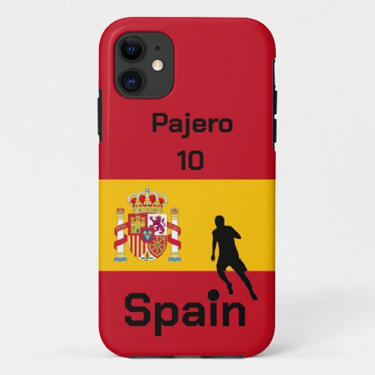 カスタマイズ可能なスペインサッカー Case-Mate iPhoneケース (裏面)