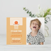 カスタマイズ可能なスポーツパーティの招待状 子供へ 招待状 (スタンド正面)