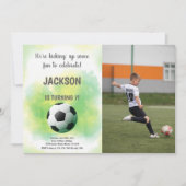 カスタマイズ可能なスポーツパーティの招待状 子供へ 招待状 (正面)