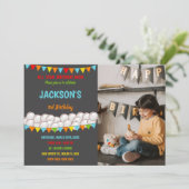 カスタマイズ可能なスポーツパーティの招待状 子供へ 招待状 (スタンド正面)