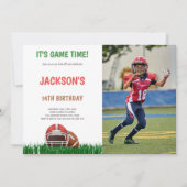 カスタマイズ可能なスポーツパーティの招待状 子供へ 招待状 (正面)