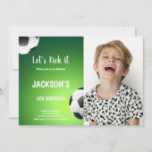 カスタマイズ可能なスポーツパーティの招待状 子供へ 招待状 (正面)