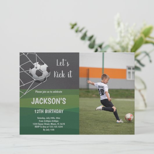 カスタマイズ可能なスポーツパーティの招待状 子供へ 招待状 (スタンド正面)