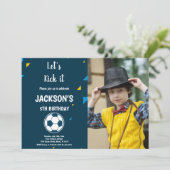 カスタマイズ可能なスポーツパーティの招待状 子供へ 招待状 (スタンド正面)