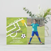 カスタマイズ可能なスポーツパーティの招待状 子供へ 招待状 (スタンド正面)