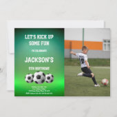カスタマイズ可能なスポーツパーティの招待状 子供へ 招待状 (正面)