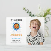 カスタマイズ可能なスポーツパーティの招待状 子供へ 招待状 (スタンド正面)