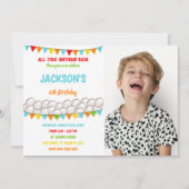 カスタマイズ可能なスポーツパーティの招待状 子供へ 招待状 (正面)