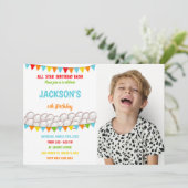 カスタマイズ可能なスポーツパーティの招待状 子供へ 招待状 (スタンド正面)