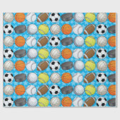 カスタマイズ可能なスポーツ ラッピングペーパー (フラット)