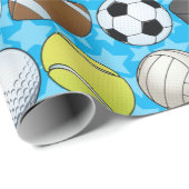 カスタマイズ可能なスポーツ ラッピングペーパー (ロールコーナー)