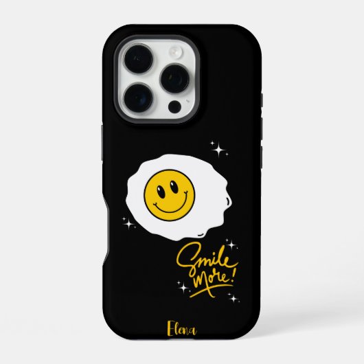 カスタマイズ可能なスマイルの日の出 iPhoneケース (裏面)