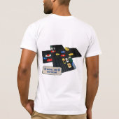 カスタマイズ可能なスロットカーの自動車に乗ること Tシャツ (裏面)