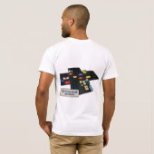 カスタマイズ可能なスロットカーの自動車に乗ること Tシャツ (裏面フル)