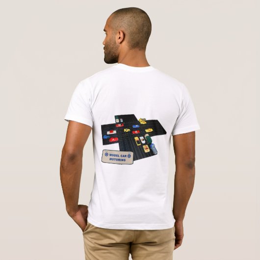 カスタマイズ可能なスロットカーの自動車に乗ること Tシャツ (裏面フル)