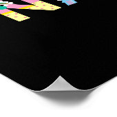 カスタマイズ可能なセサミストリートアルファベットポスター ポスター (角)