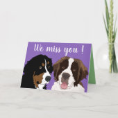 カスタマイズ可能なセントバーナードとベルネーズマウンテンドッグC カード (正面)