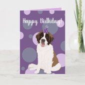 カスタマイズ可能なセントバーナード カード (正面)