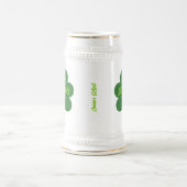 カスタマイズ可能なセントパトリックのデイシャムロック ビールジョッキ (中央)