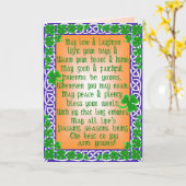 カスタマイズ可能なセントパトリックの日カード カード (黄色い花)