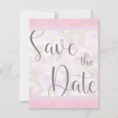 カスタマイズ可能なセーブ・ザ・デート案内テンプレート 招待状 (正面)