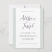 カスタマイズ可能なセーブ・ザ・デート案内テンプレート 招待状 (裏面)