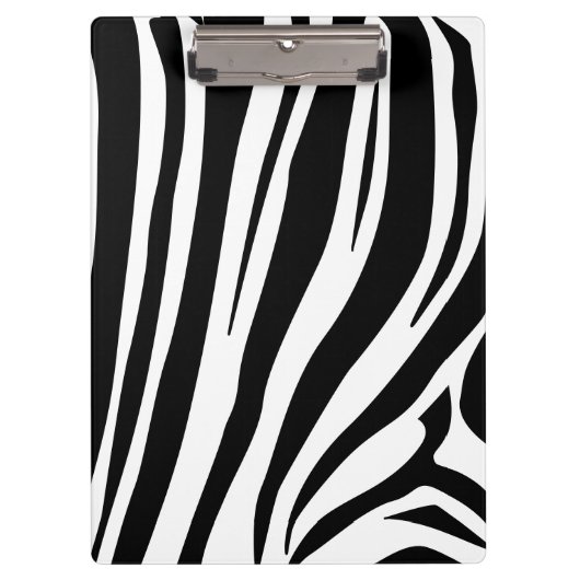 カスタマイズ可能なゼブラ印刷 クリップボード (正面)