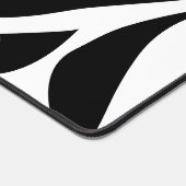 カスタマイズ可能なゼブラ印刷 デスクマット (コーナー)