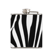 カスタマイズ可能なゼブラ印刷 フラスク (裏面)