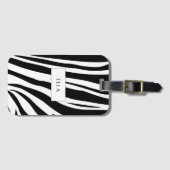 カスタマイズ可能なゼブラ印刷 ラゲッジタグ (正面横)