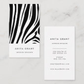 カスタマイズ可能なゼブラ印刷 名刺 (正面/裏面)