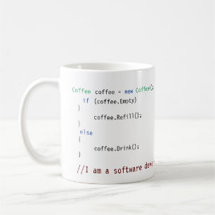 カスタマイズ可能なソフトウェア開発者コード コーヒーマグカップ