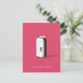 カスタマイズ可能なソーダ缶 ポストカード (スタンド正面)
