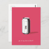 カスタマイズ可能なソーダ缶 ポストカード (正面/裏面)