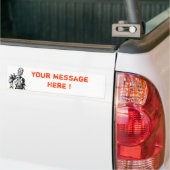 カスタマイズ可能なゾンビのバンパーステッカー バンパーステッカー (トラック上)