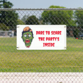 カスタマイズ可能なゾンビハロウィーンをテーマにしたバナー 横断幕 (インサイチュ)