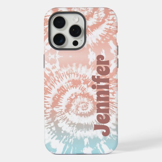 カスタマイズ可能なタイダイ柄iPhone/iPadケース iPhoneケース (裏面)