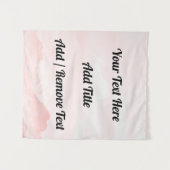 カスタマイズ可能なタイトル、名前(50" x 60")タペストリー タペストリー (正面(横))